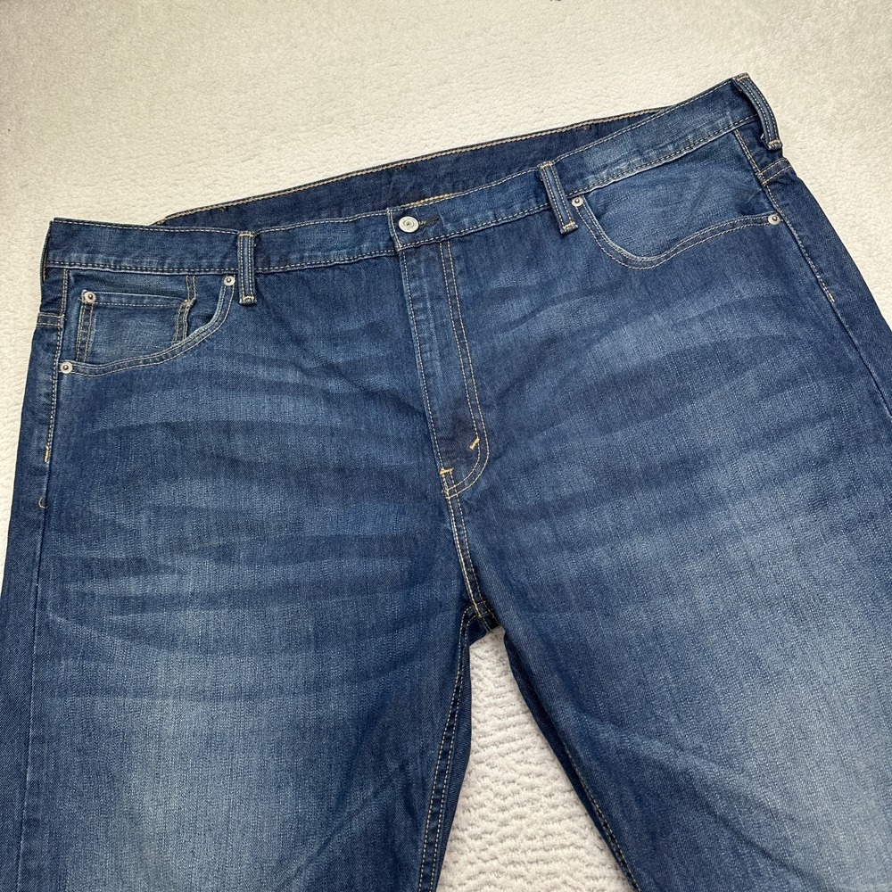 Levi 569 Jeans Men's Size 44X32 (Fits 46X32) Loose Straight Blue Wash Denim - Picture 2 of 11